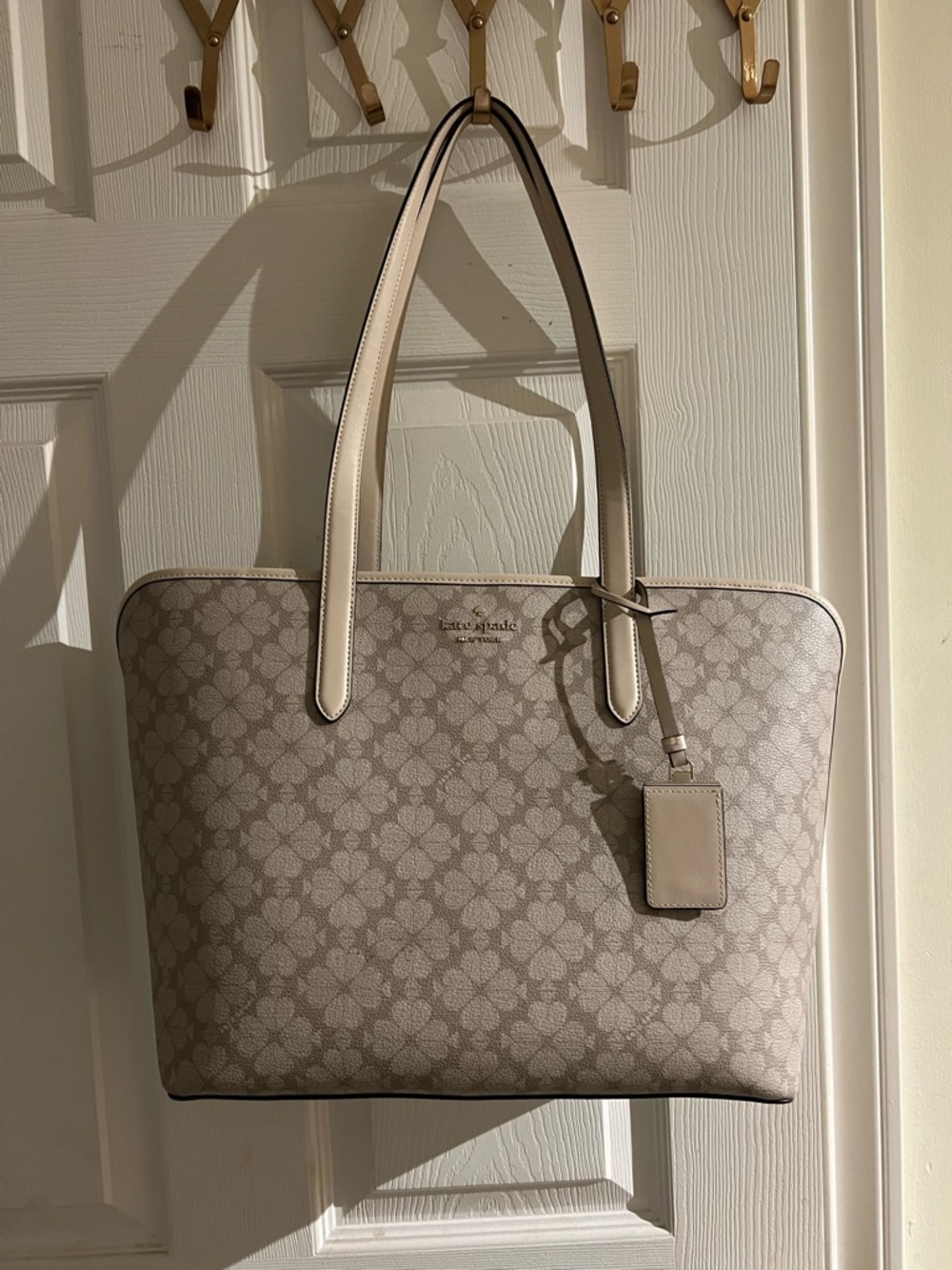 kate spade taupe bag